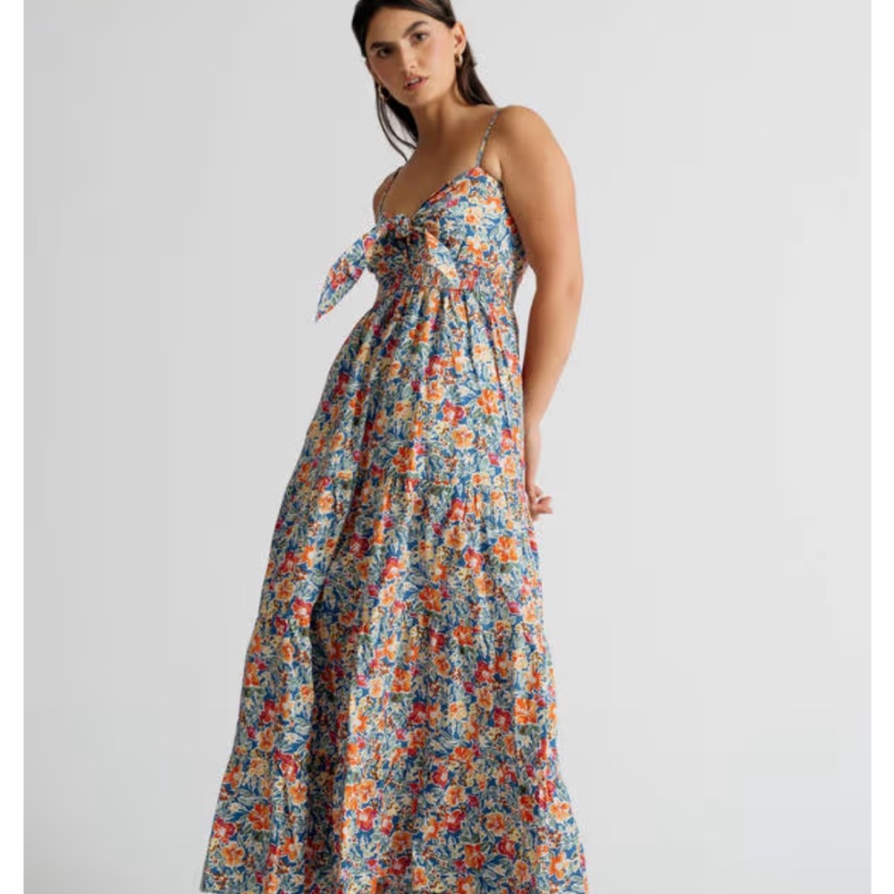 Tobi Vibrant Floral Maxi Dress